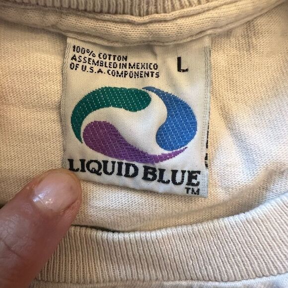 Grateful Dead Liquid Blue 1994 Tie-Dye The Bus Came By Graphic T-Shirt. Size L. - Picture 4 of 11